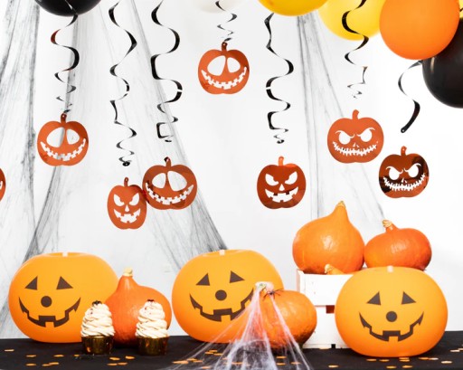 Halloweenske tekvice 6 ks. Halloween