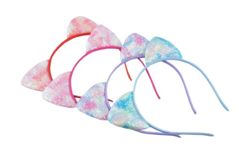 Čelenka s trblietavými ušami CAT MOUSE EARS Darček ku Dňu žien