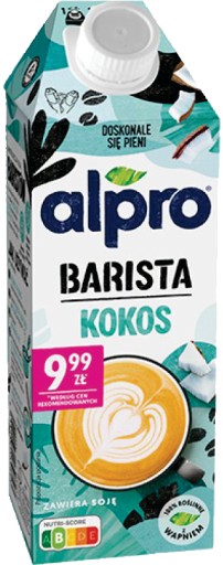 Alpro Barista Coconut - sójový nápoj 0,75L ku káve, BEZ CUKRU