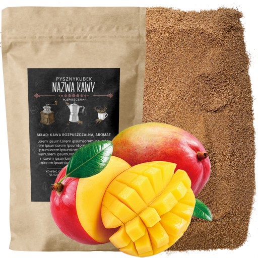 INSTANTNÁ káva s príchuťou MANGO 100g osviežujúca