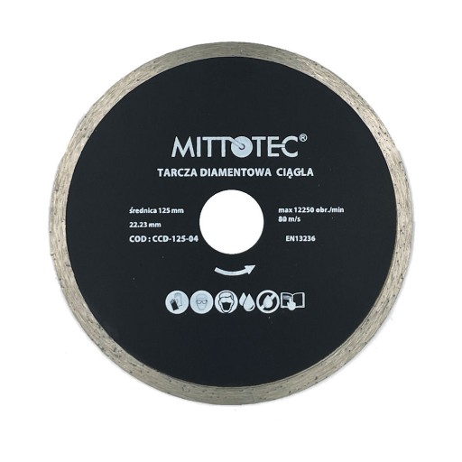 DIAMANTOVÝ DISK, PRIEBEŽNÝ 125 MM