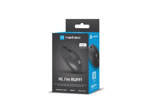 NATEC RUFF PLUS čierna (NMY-2021)
