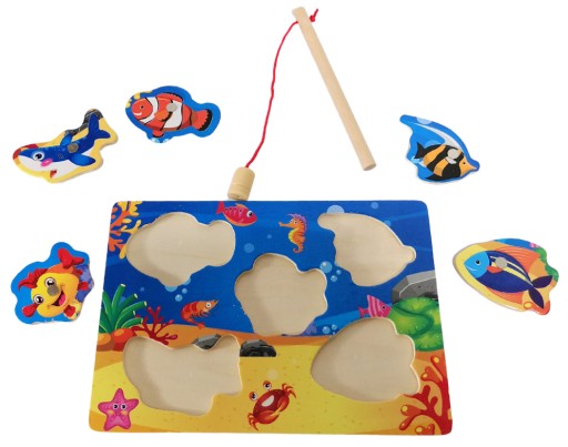 Arkádová HRA FISH ROD PUZZLE magnet