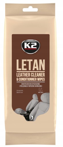 Utierky K2 LETAN WIPES na kožené čalúnenie