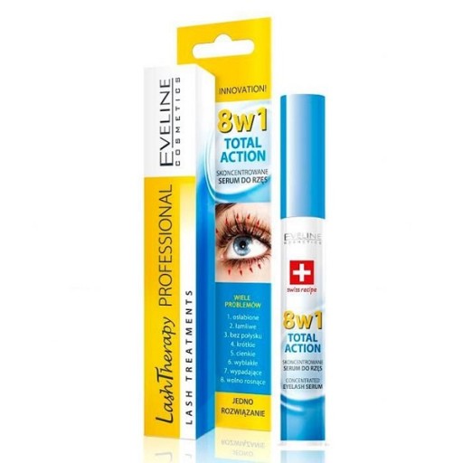 Eveline Total Action kondicionér - sérum na mihalnice 8v1
