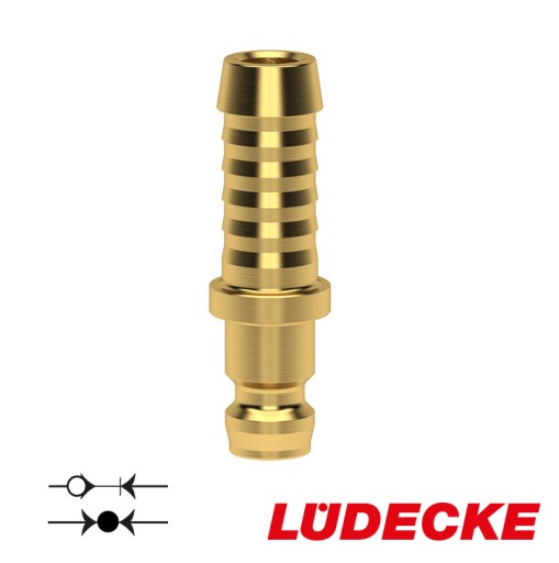 Zátka na reguláciu teploty DN 6 LUDECKE hadicová spojka 13 mm MS