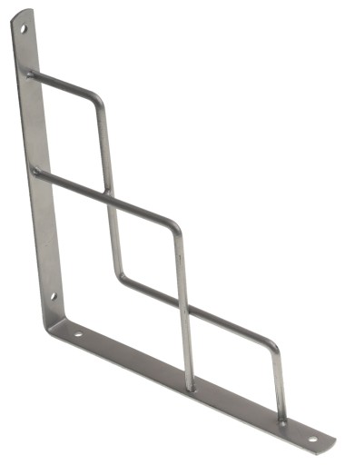 PODPORKA POLICE OCELOVÁ DEKORATÍVNA CIKCAK 250x250mm