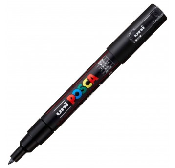 POSCA ZNAČKOVAČ PC-1M UNI S FARBOU PLAGÁTU, ČIERNA