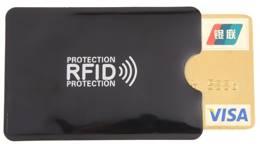 POUZDRO PROTI KRÁDEŽI RFID OCHRANNÉ BLÍZKOSTI KARTY ČIERNA