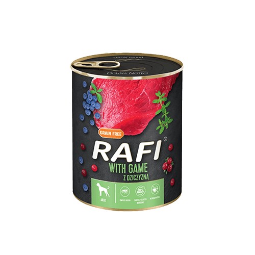RAFI S ZVEROU, ČUČORNICAMI A BRUSNICAMI 800G MOKRÉ KRMIVO PRE PSA