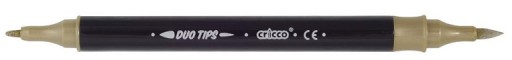 Obojstranné štetcové perá - Cricco - metalické, 2 farby