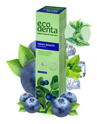 Zubná pasta Ecodenta Fresh Breath Blueberry 100 ml