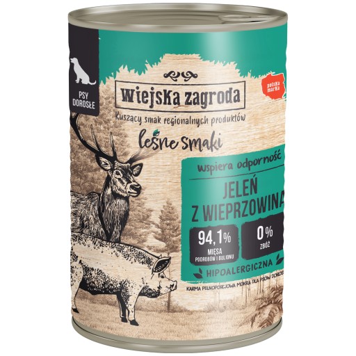 Wiejska Zagroda - Leśne Smaki - Jeleň s bravčovým - 800 g
