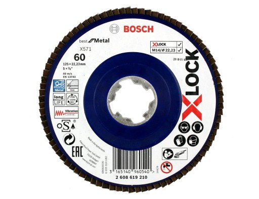BOSCH KLAPKA DISK 125mm GR.60 X-LOCK NA KOV