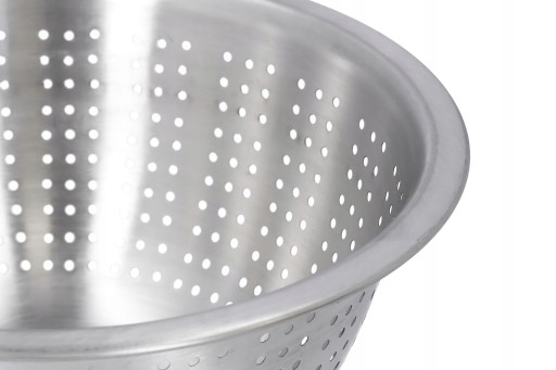 COLANDER COLANDER oceľové kuchynské sitko 24 cm na umývanie ovocia a zeleniny, oceľ