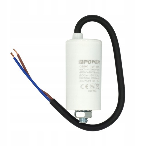 Štartovací kondenzátor motora P 10uF 450V CBB60