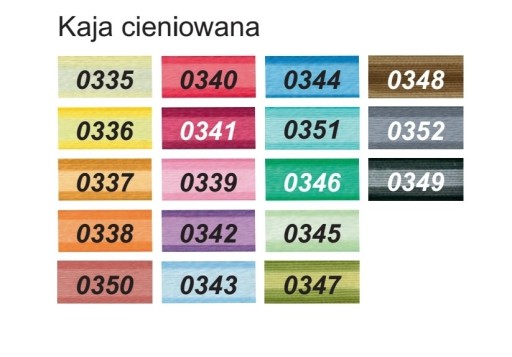 KORDONEK KAJA 15 farieb od ARIADNA nové farby