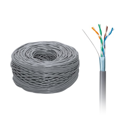 FTP Cat5e CABLETECH medený počítačový kábel 1m.