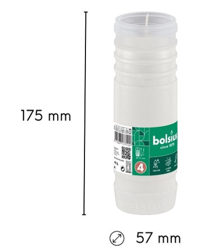 Vložka sviečky Bolsius RP4, doba horenia: 91 hodín, takmer 4 dni! 1 kus