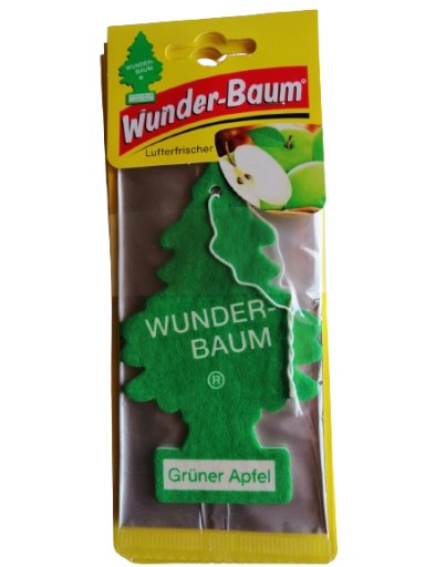 WunderBaum Voňavý vianočný stromček do auta GRUNER APFEL GREEN APPLE 1 KS.