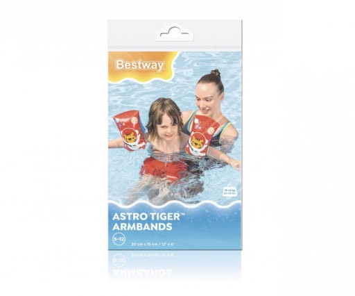 Bestway 32102 Návleky na plávanie Tiger Cosmonaut 30cm x 15cm