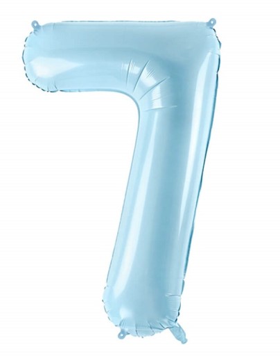 Fóliový balón Modré číslo 7 Narodeniny 86 cm