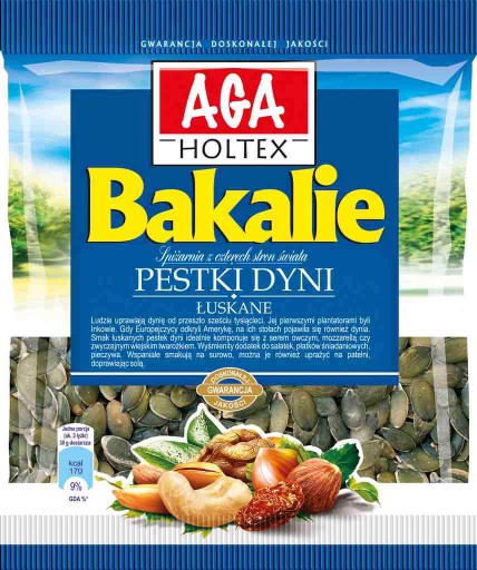 Aga Holtex Tekvica lúpaná 80g Sušené ovocie a orechy