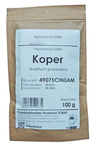 KOPOROVÉ SEMIENKY KLÍČKY 100g TORAF