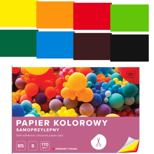 FAREBNÝ SAMOLEPIACI PAPIER B5 8 FAREB 170g