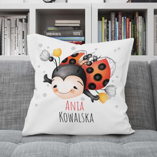 Vankúš do škôlky + Meno Priezvisko BIEDRONKA