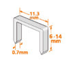 Sponky Verkatto typ J/53 14mm