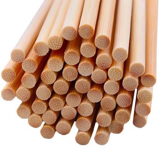 Tyčinky z cukrovej vaty BAMBOO Safe ROUND Tyčinky 38 cm 100 ks