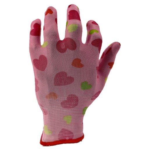 PLETENÉ OCHRANNÉ RUKAVICE RFLOWER veľkosť M KAT.1 REIS záhradné kvety 1 pár