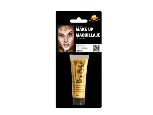 Zlatá make-up farba na tvár