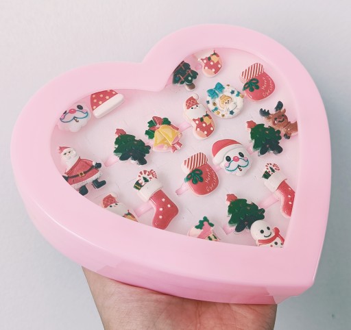 Prstene pre dievčatá 20v1 detské šperky Vianočný darček Santa Claus