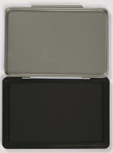 VANKÚŠEK NA PEČIATKU S ATRAMENTOM 110X70MM METAL ČIERNA