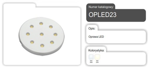LED SVIETIDLÁ 12VDC 2W TEPLÁ BIELA 2700K OPLED 23/BC