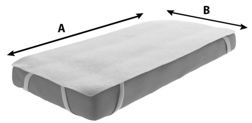 VODEODOLNÝ chránič matraca 120x60 Hygienická podložka