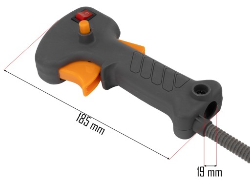 PLYNOVÁ RÚČKA PRE BENZÍNOVÝ KEFE POWERMAT BRIVER, PÁKA, RÚČKA S KÁBLOM 19 mm