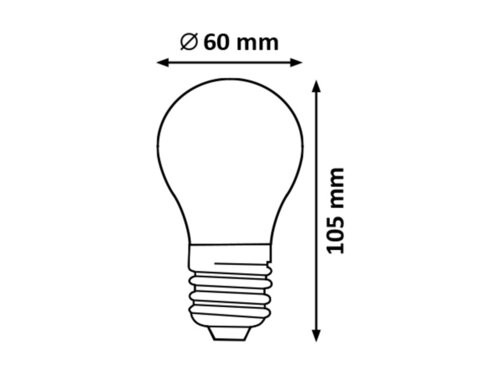 Žiarovka dekoračná 1550 LED A60 E27 klasická 7,2W 850lm 4000K