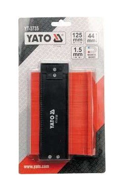 ŠABLÓNA TVAROV OBKLADOVÝCH PROFILOV 125MM YATO