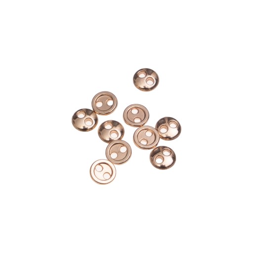 10ks mini kovové gombíky 4mm zlaté