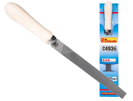 PLOCHÉ PILNÍKY NA KOV #1 250 MM DREVENÁ RÚČKA C4936 RICHMANN