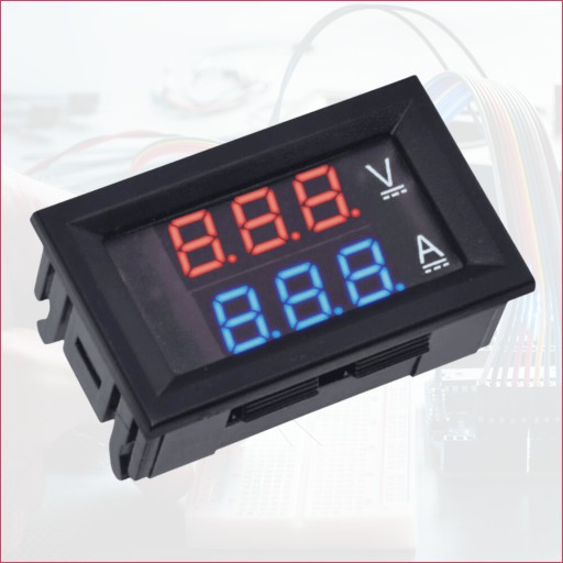 Voltmeter Panelový modul ampérmetra 100V 10A LED merač prúdu napätia