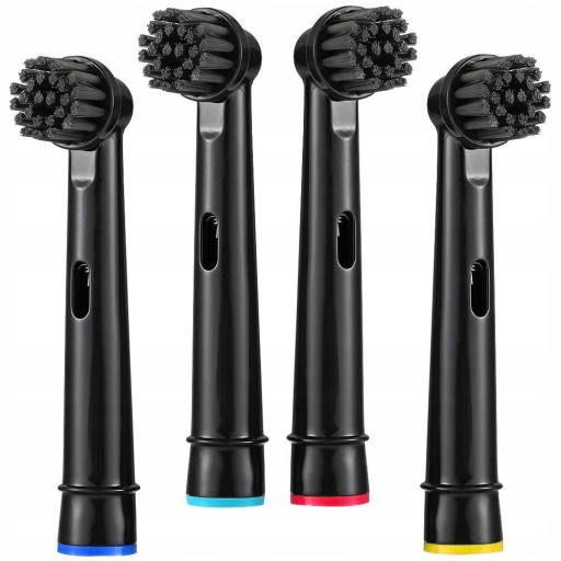 4x NÁHRADNÉ HLAVICE NA PRESNÉ ZUBNÉ KEFKY ORAL-B BLACK