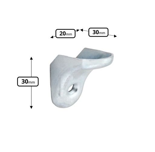 2 KS PODPORKA POLICE PODPORKA UHLOVÁ KONZOLA 30 mm
