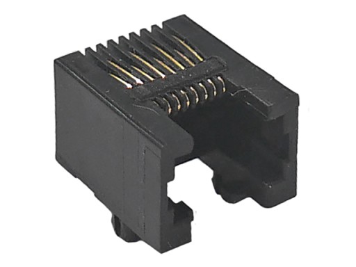 RJ45/8P8C UTP netienená zásuvka pre tlač PCB