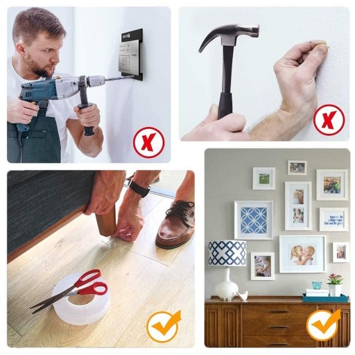 PEVNÁ OBOJSTRANNÁ PÁSKA 2m. NANO GRIP SAMOLEPIACI VODEODOLNÝ 200cm KVALITA