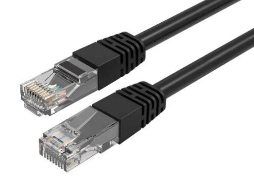 LAN KÁBEL RJ45 5M INTERNETOVÝ KÁBEL CAT.6 ETHERNET ČIERNA