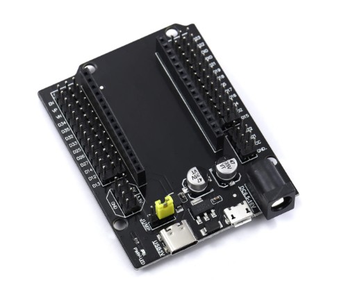 Shield 30-pinový adaptér pre ESP32 DC USB-C Micro dosky pre prototypy